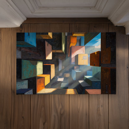 Boxed Up Indoor Outdoor Door Mat | Stylish Home Decor