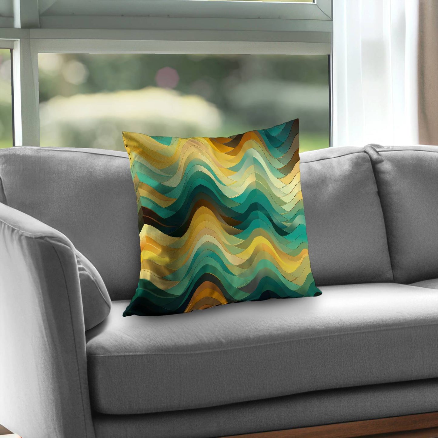 Jagged luxury - Throw pillow - Print on demand