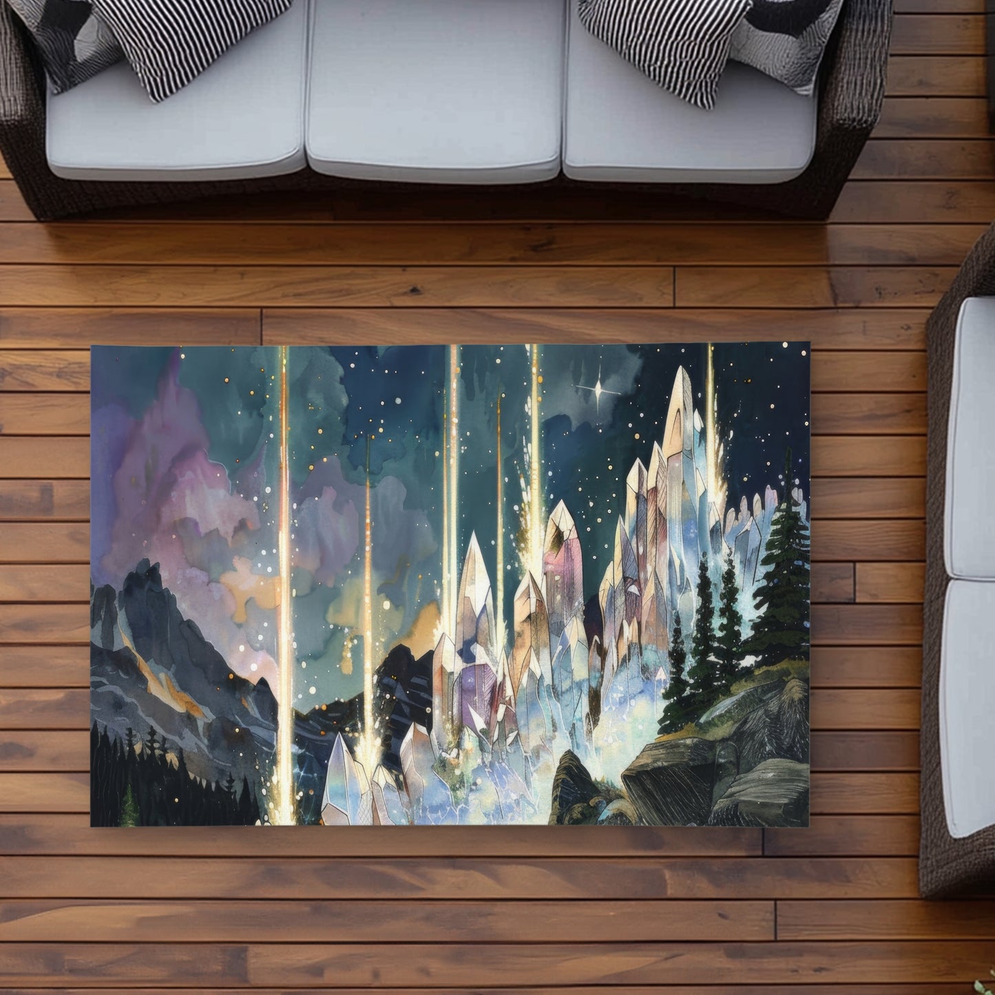Tapis d'extérieur Magical Beams | Une solution élégante pour la décoration intérieure