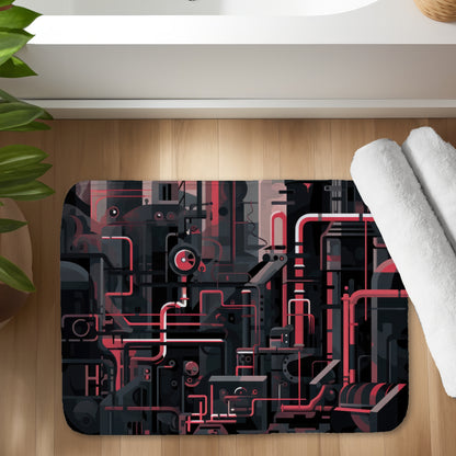 Industrial empire - 17"x24" Bath mat