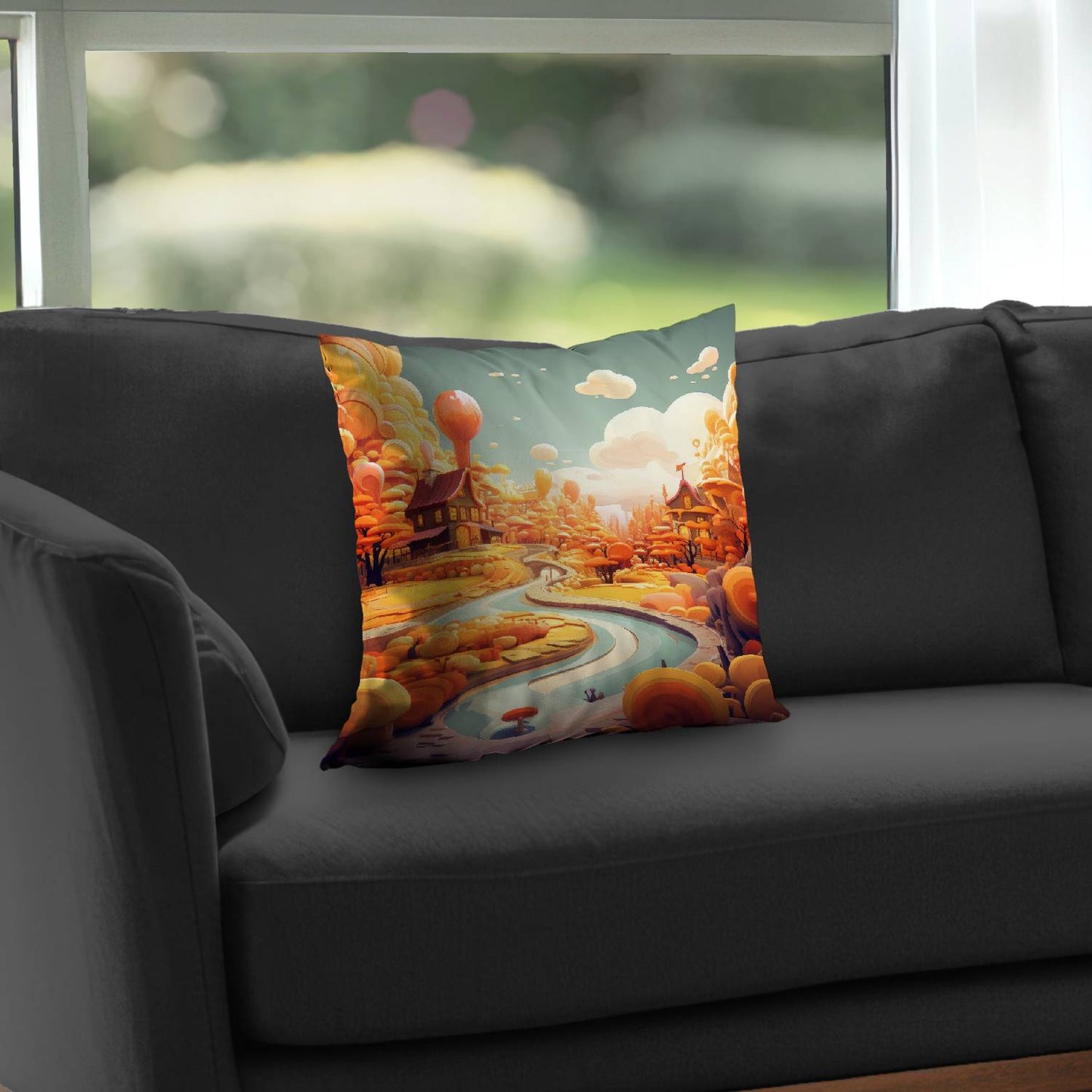 Honey land - Throw pillow - Print on demand