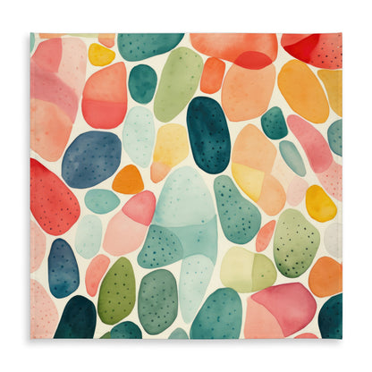 Seedy shapes - Orange Indoor/Outdoor Tablecloth for Home Decor