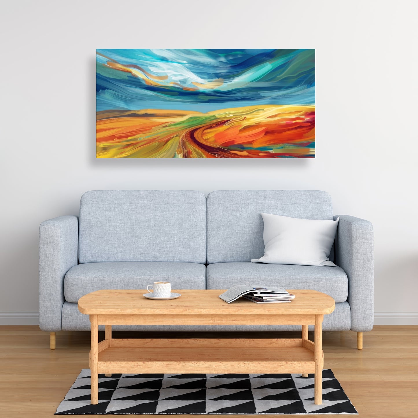 Land flow - 32"x32" Canvas