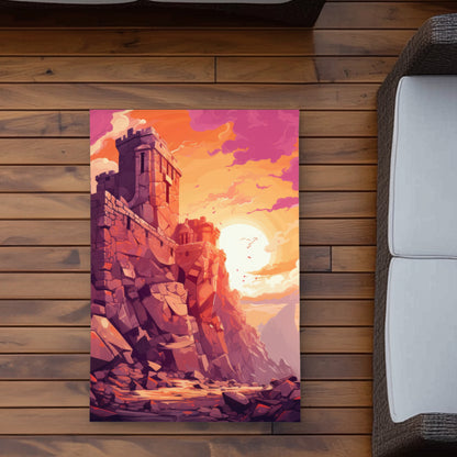 The Setting Rampart - Orange Outdoor Area Rug for Home Decor