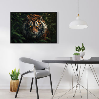 Predator Green Framed Canvas - Stylish Home Decor Accent