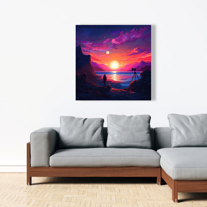 Solitude - Yellow Canvas Art for Home Decor | Modern Design