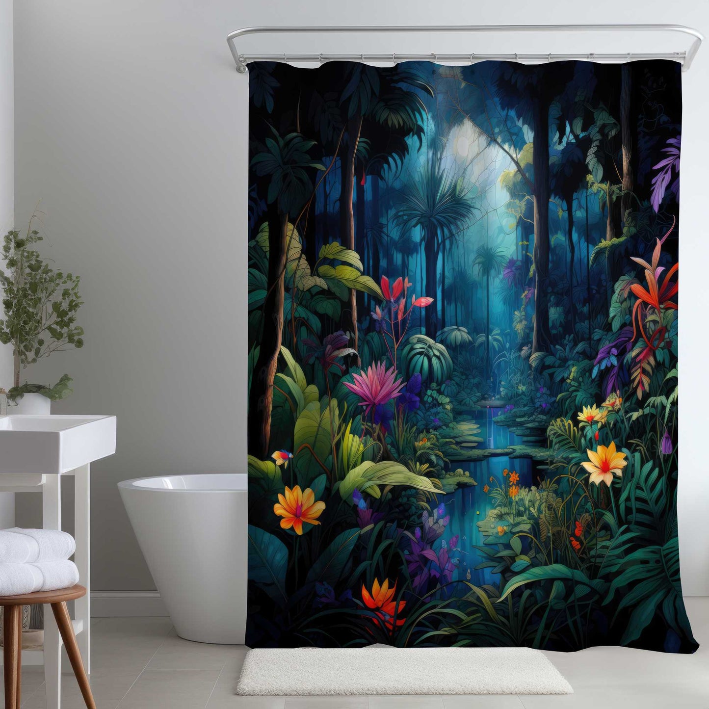 Rideau de douche La beauté de la nature - Décoration d'intérieur élégante