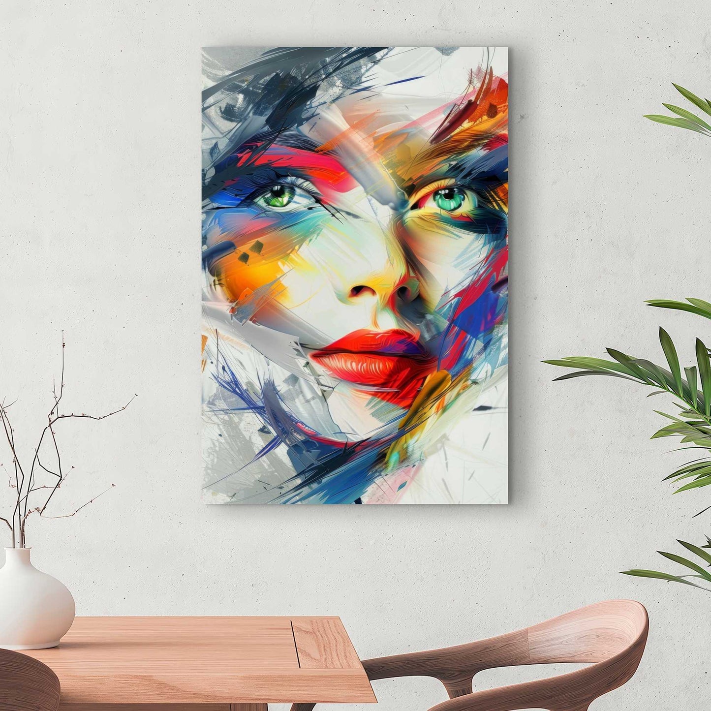 Abstract Look - Red Canvas Art | Modern Wall Art