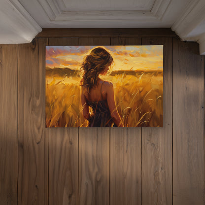 Warm Field Yellow Indoor Outdoor Door Mat | Home Decor