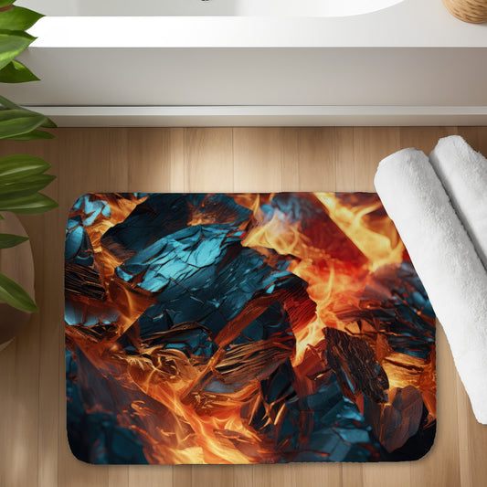 Cursed Visions Yellow Bath Mat | Stylish Home Decor Accent