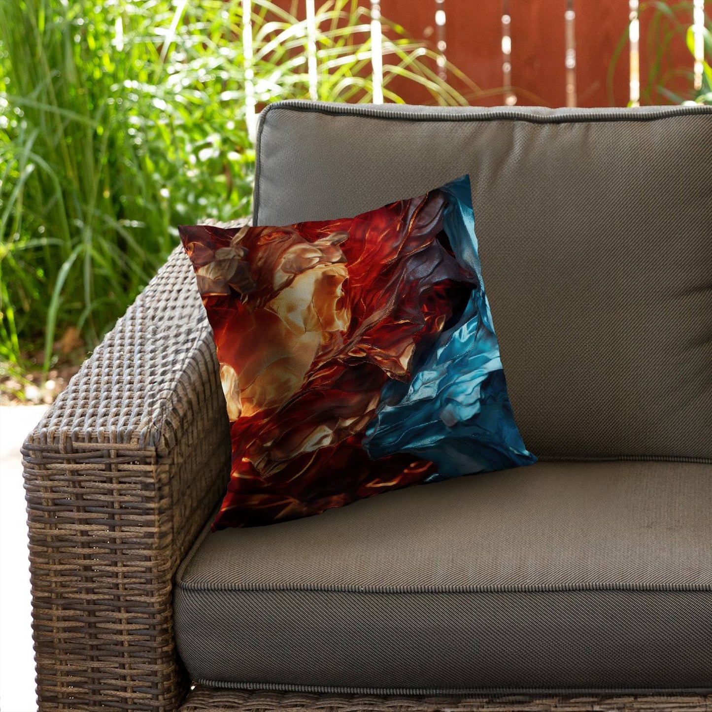 Golden foils - Throw pillow - Print on demand