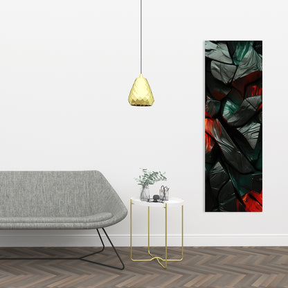 Hiding Under - Green Canvas Art for Home Decor | Stylish Design