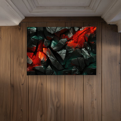 Hiding Under Green Indoor Outdoor Door Mat | Home Decor