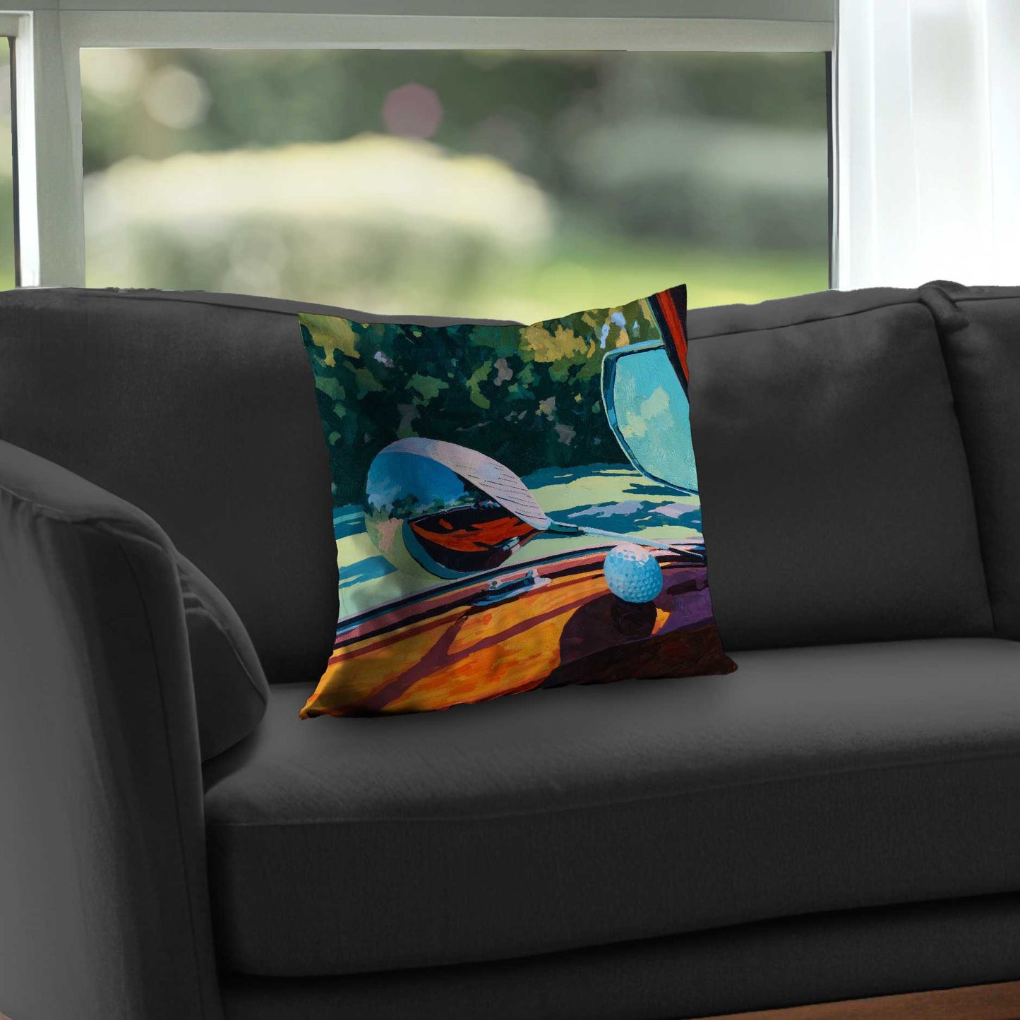 Coussin décoratif en sergé de polyester The Drive - Décoration intérieure élégante