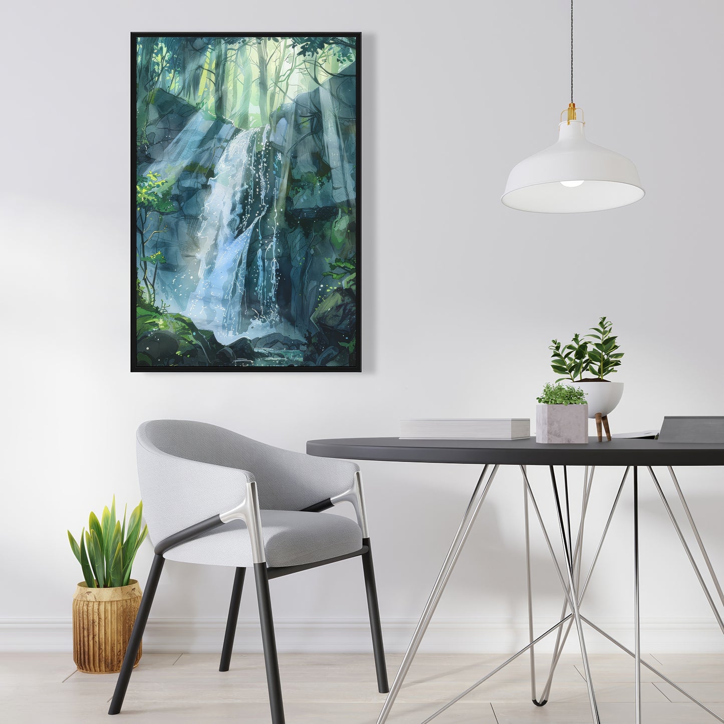 Sleeping fall - 36"x36" Framed canvas