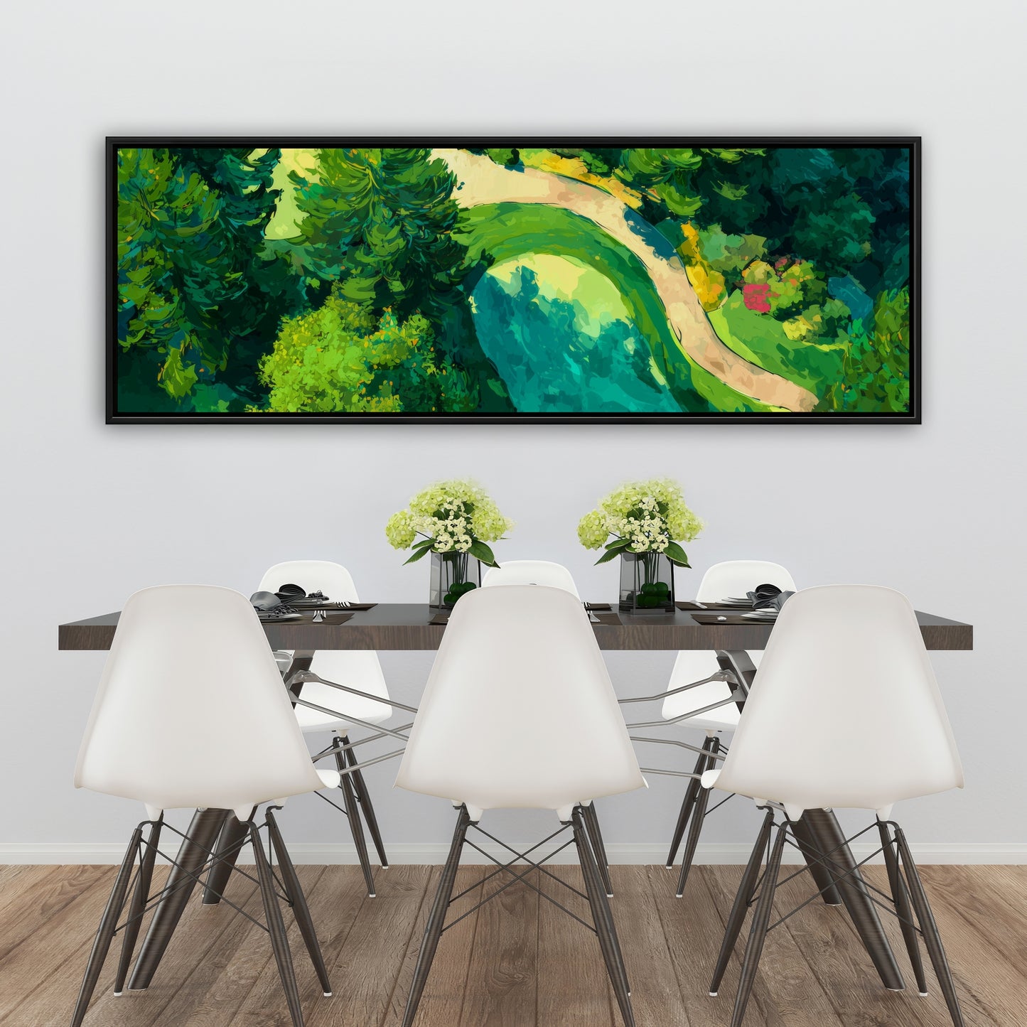 Peaceful course - 24"x24" Framed canvas