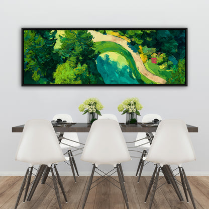 Peaceful course - 24"x24" Framed canvas