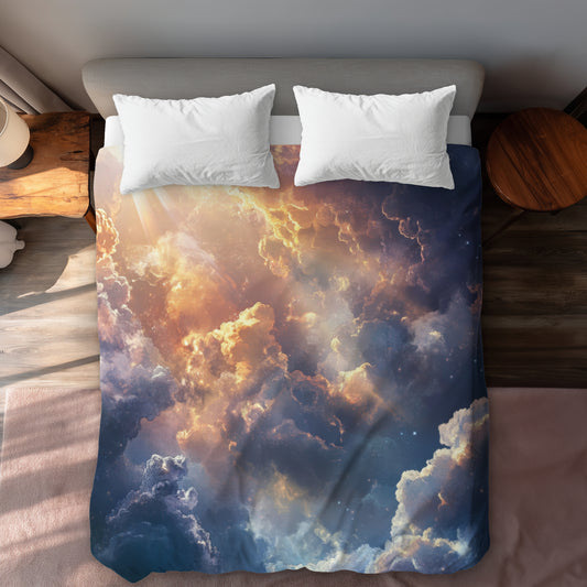 Piercing light - 88"x88" Duvet Cover