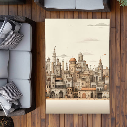 The Old Town Brown Outdoor Area Rug - Home Decor Essentials