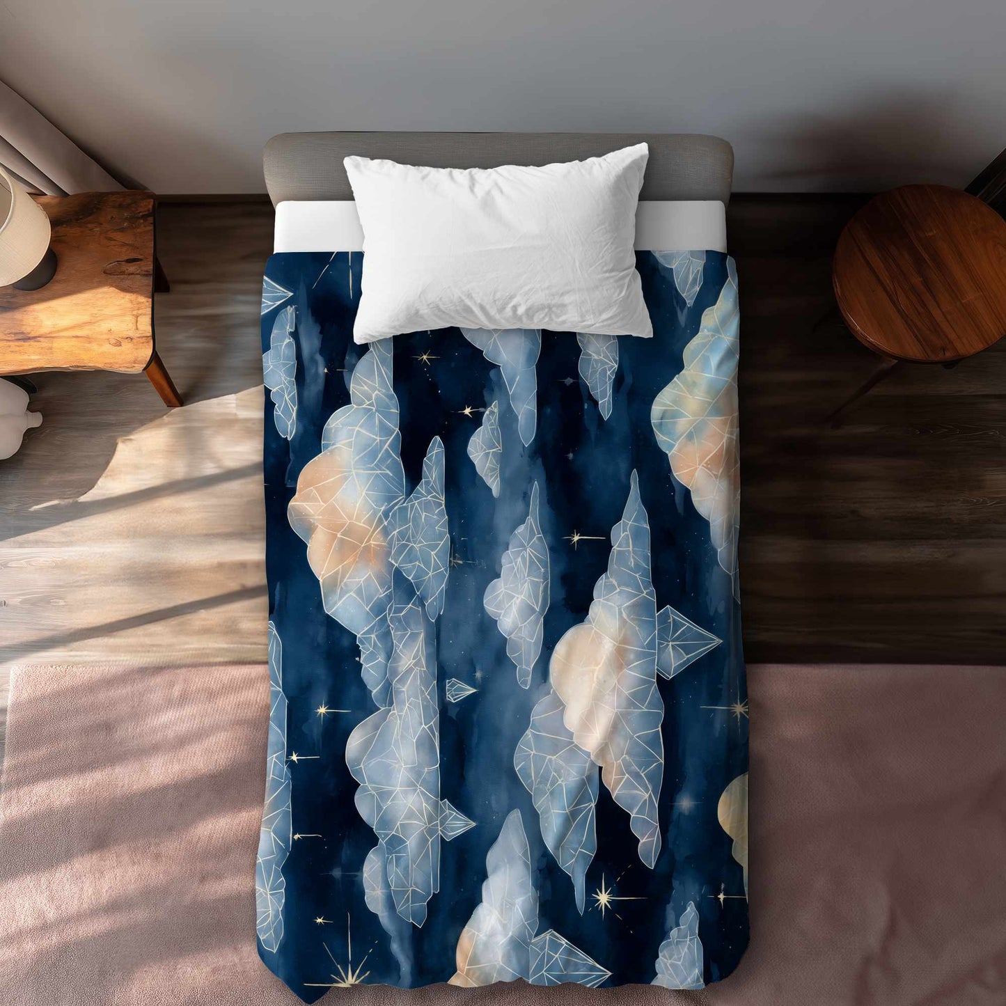 Housse de Couette Nuages de Cristal Célestes | Décoration Maison Chic