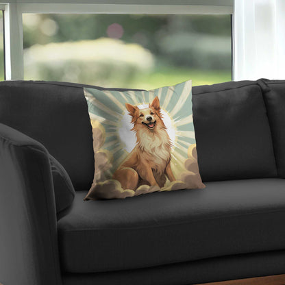 Who's a good boy - Poly Twill Throw Pillow for Home Decor