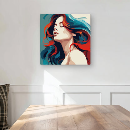 Zen - Turquoise Metal Print for Stylish Home Decor