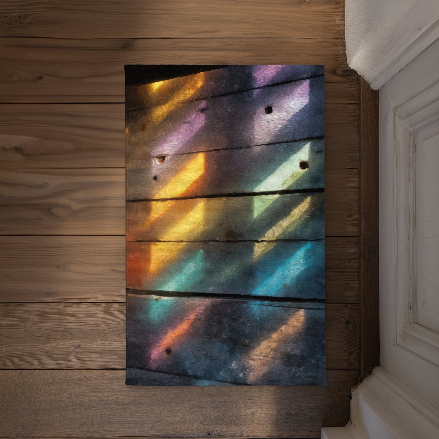 Rainbow Glint Indoor Outdoor Door Mat | Home Decor Accent