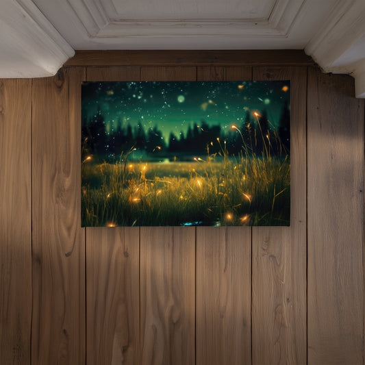 Light in the Dark Yellow Indoor Outdoor Door Mat | Home Decor