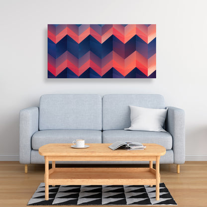 Heat Waves - Red Canvas Art for Home Decor | Vibrant Design