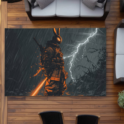 War machine White Outdoor Area Rug for Home Decor | Stylish