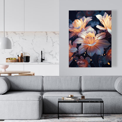 Pixie Flowers - White Canvas Home Decor for Elegant Spaces
