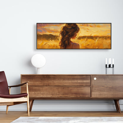 Warm field - 24"x24" Framed canvas