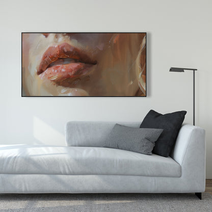 Pulp Beige Framed Canvas - Stylish Home Decor Art Piece