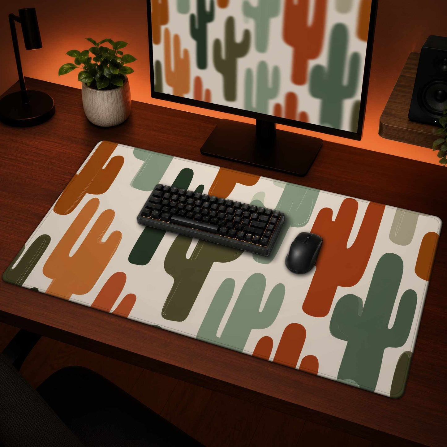 Desert Echoes Desk Mat - Stylish Home Decor Accessory