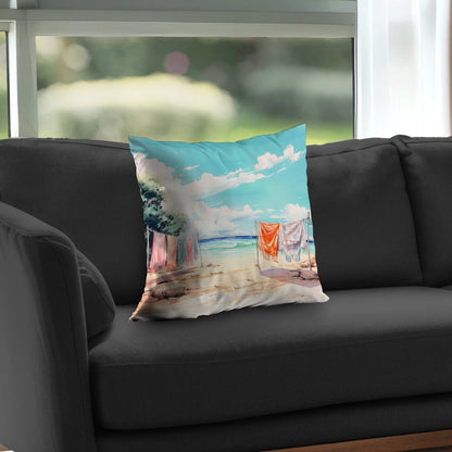 Sunny Side Poly Twill Throw Pillow | Home Decor Accent