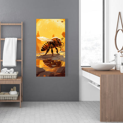 Bee world - 32"x32" Canvas