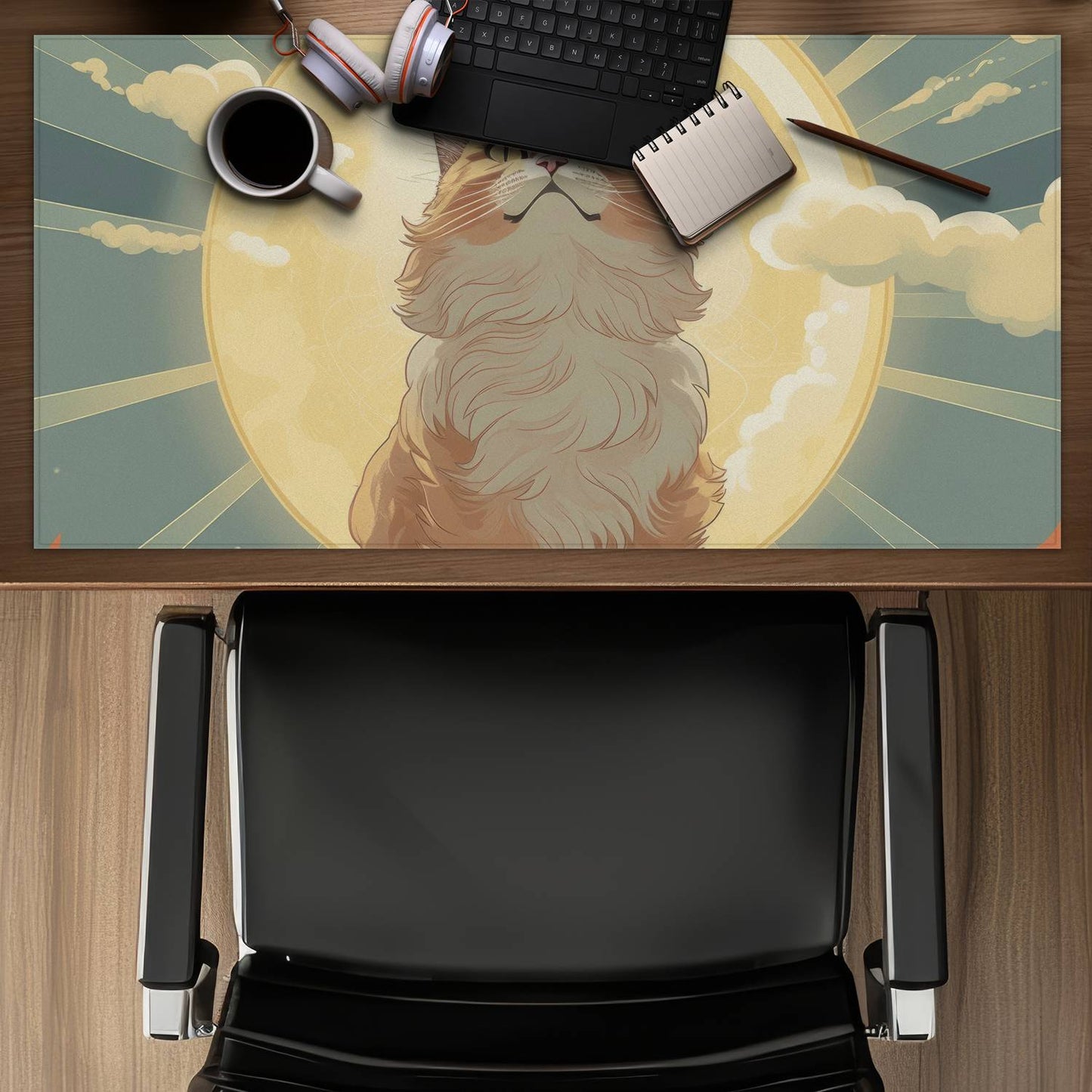 Moewing above - Desk mat - Print on demand