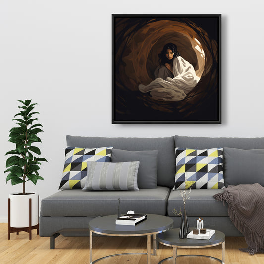 Warm embrace - 36"x36" Framed canvas