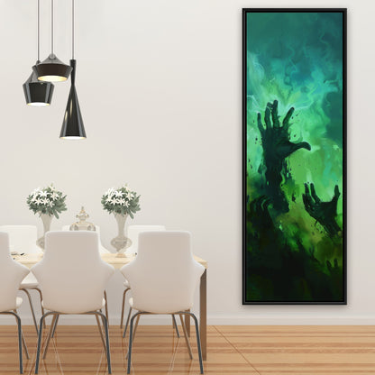 Hands of despair - 36"x36" Framed canvas