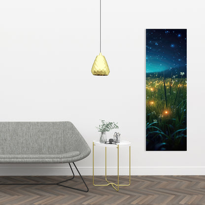 Fireflies at night - 32"x32" Canvas