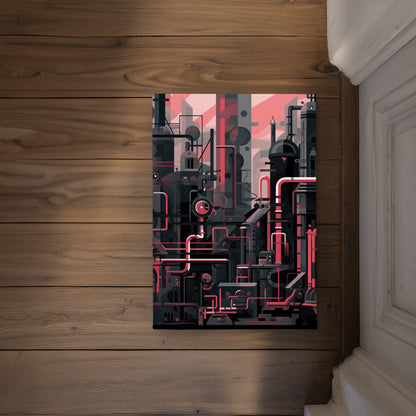 Industrial Empire Gray Indoor Outdoor Door Mat - Home Decor