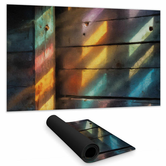 Rainbow Glint Blue Gaming Mat | Stylish Design