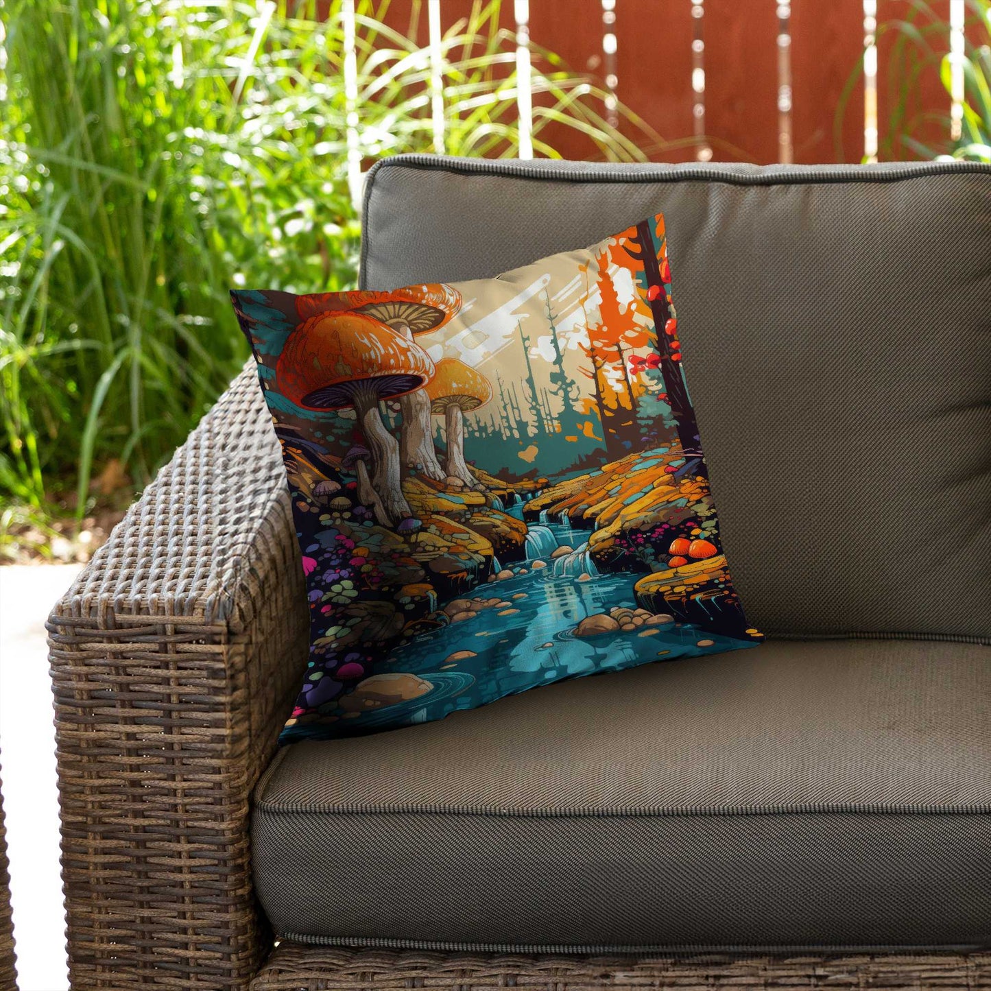 Coussin décoratif en sergé de polyester Wisdom Inbound | Décoration d'intérieur élégante