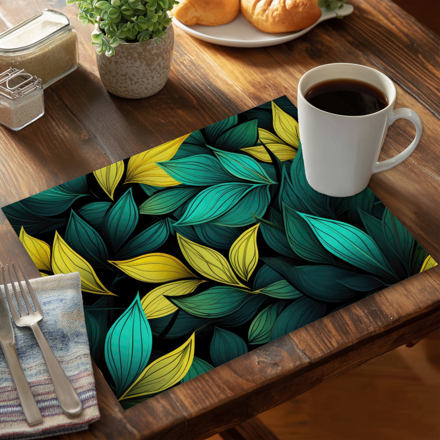 Potent Aroma Polyester Placemat for Elegant Home Decor