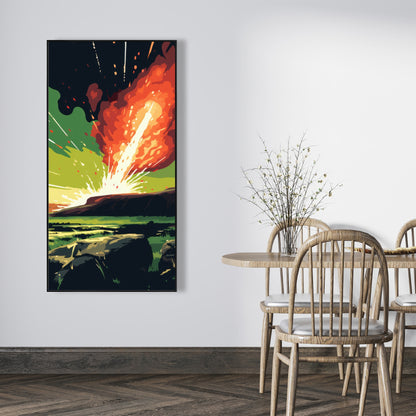 The crash - 36"x36" Framed canvas