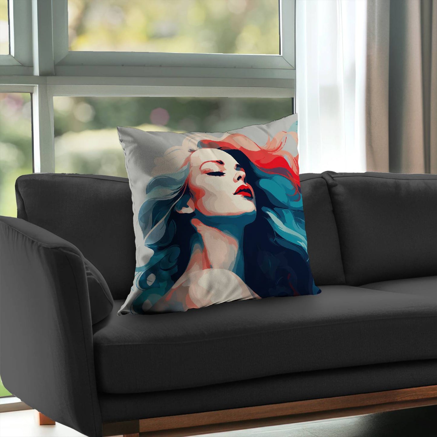 Beauty at its purest - Throw pillow - Print on demand