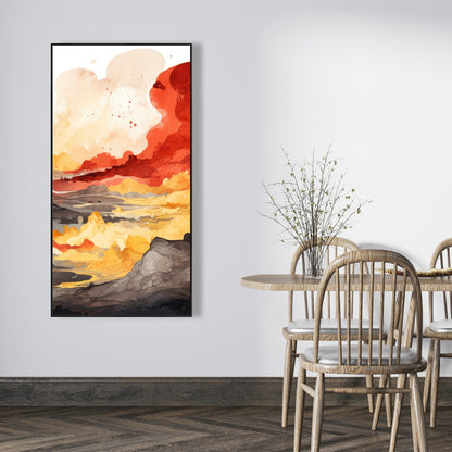 Scolding land - 36"x36" Framed canvas