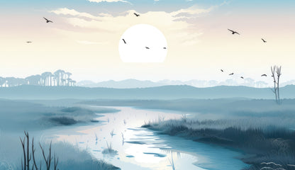 The Marsh White Indoor/Outdoor Tablecloth for Home Decor