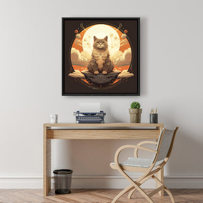 The overlord - Gray Framed Canvas for Elegant Home Decor