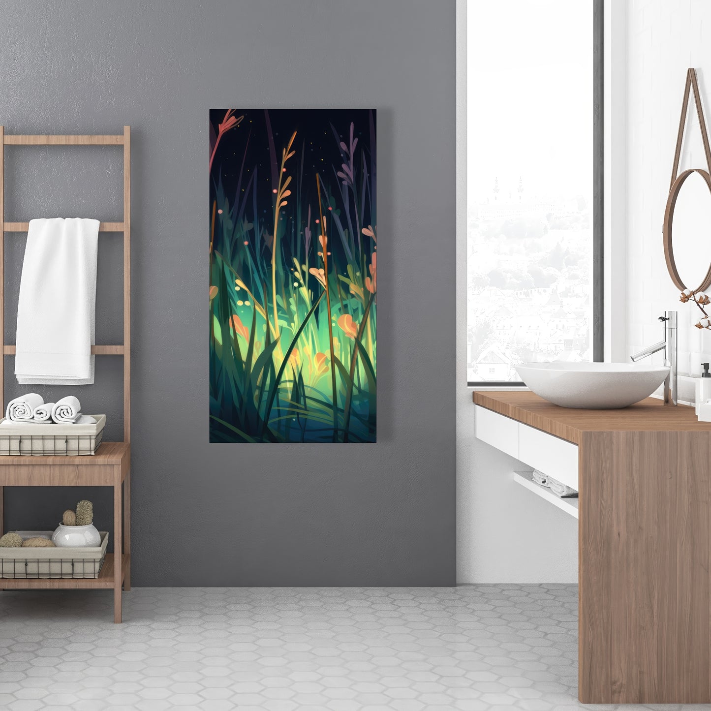 Between twigs - 32"x32" Canvas